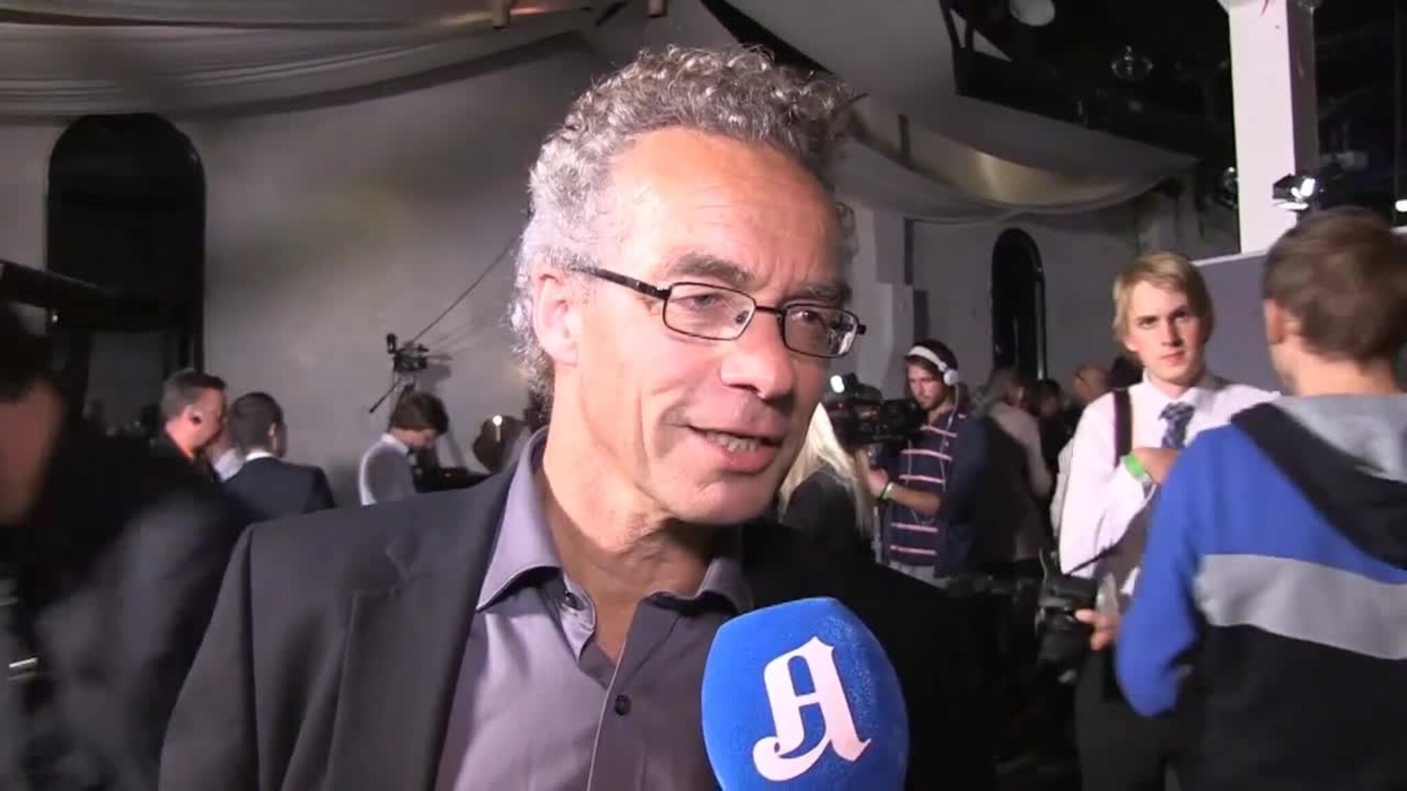 Rasmus Hanssen på MdGs valgvake