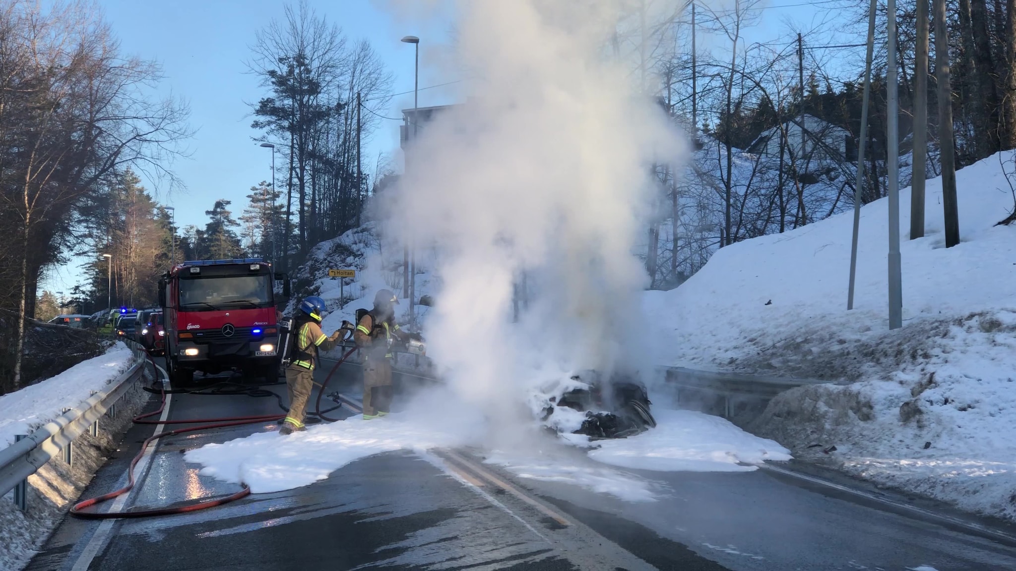 Bilbrann slukket