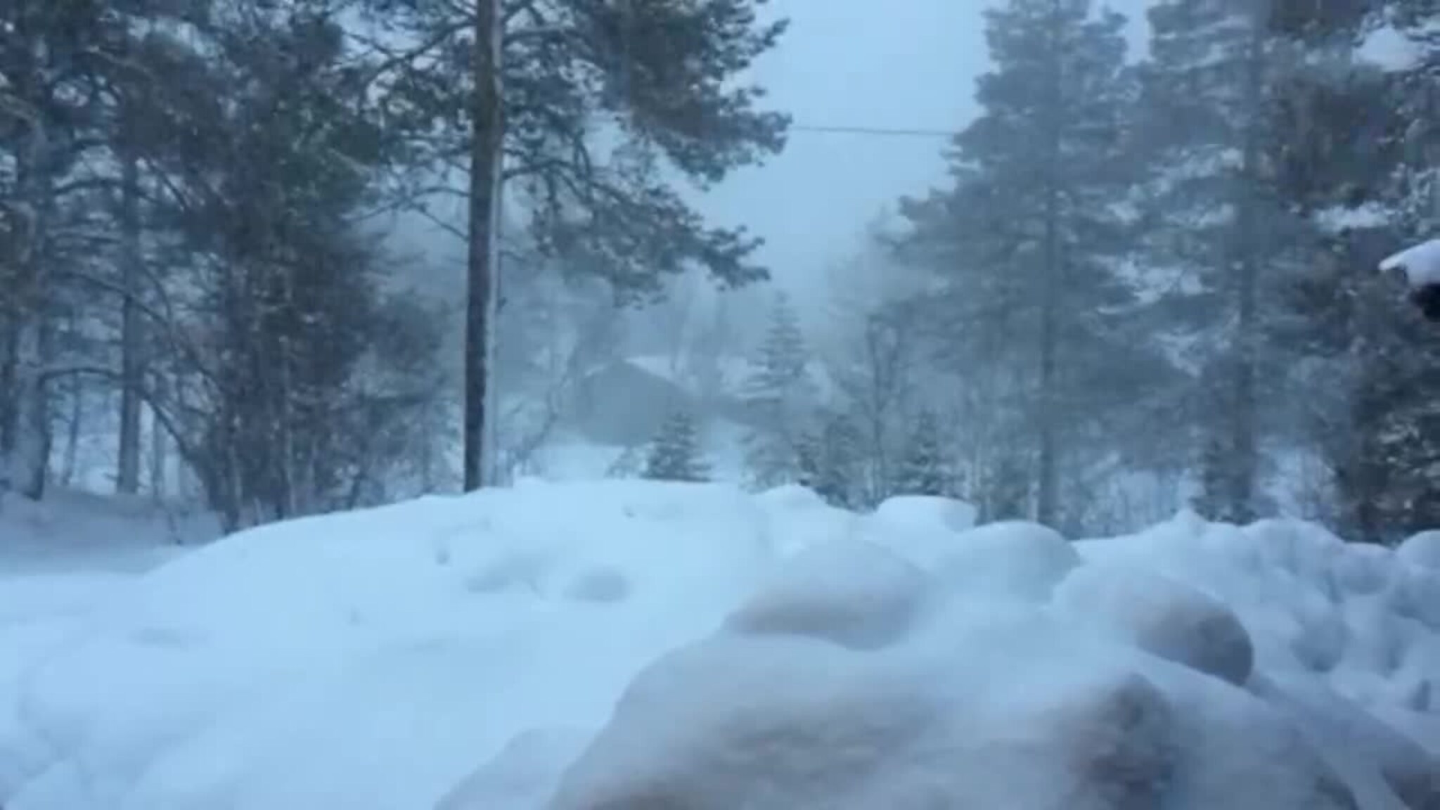 Se video av været fra Hovden!