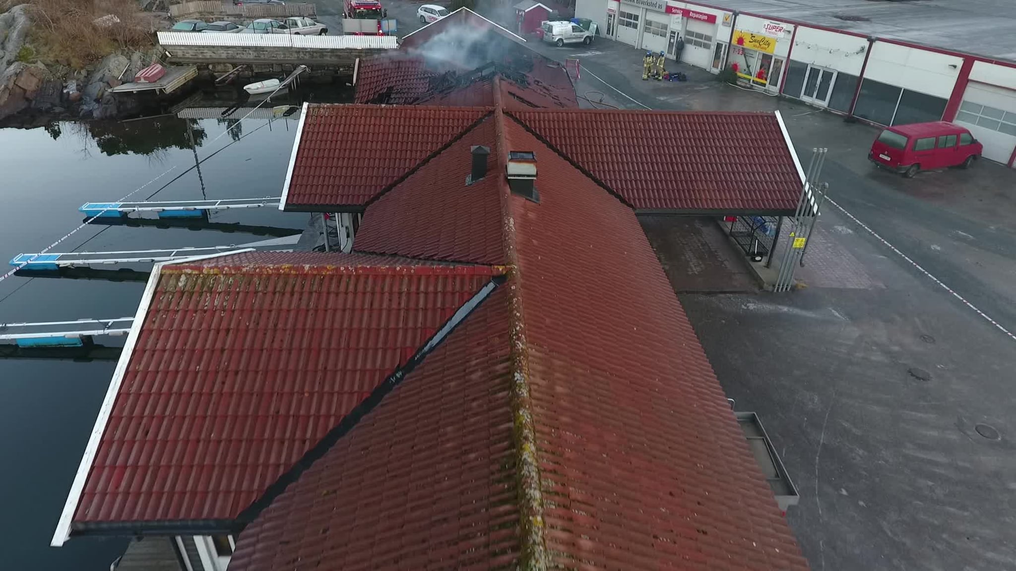 Brannen i vaskehallen på Korsvik Marina