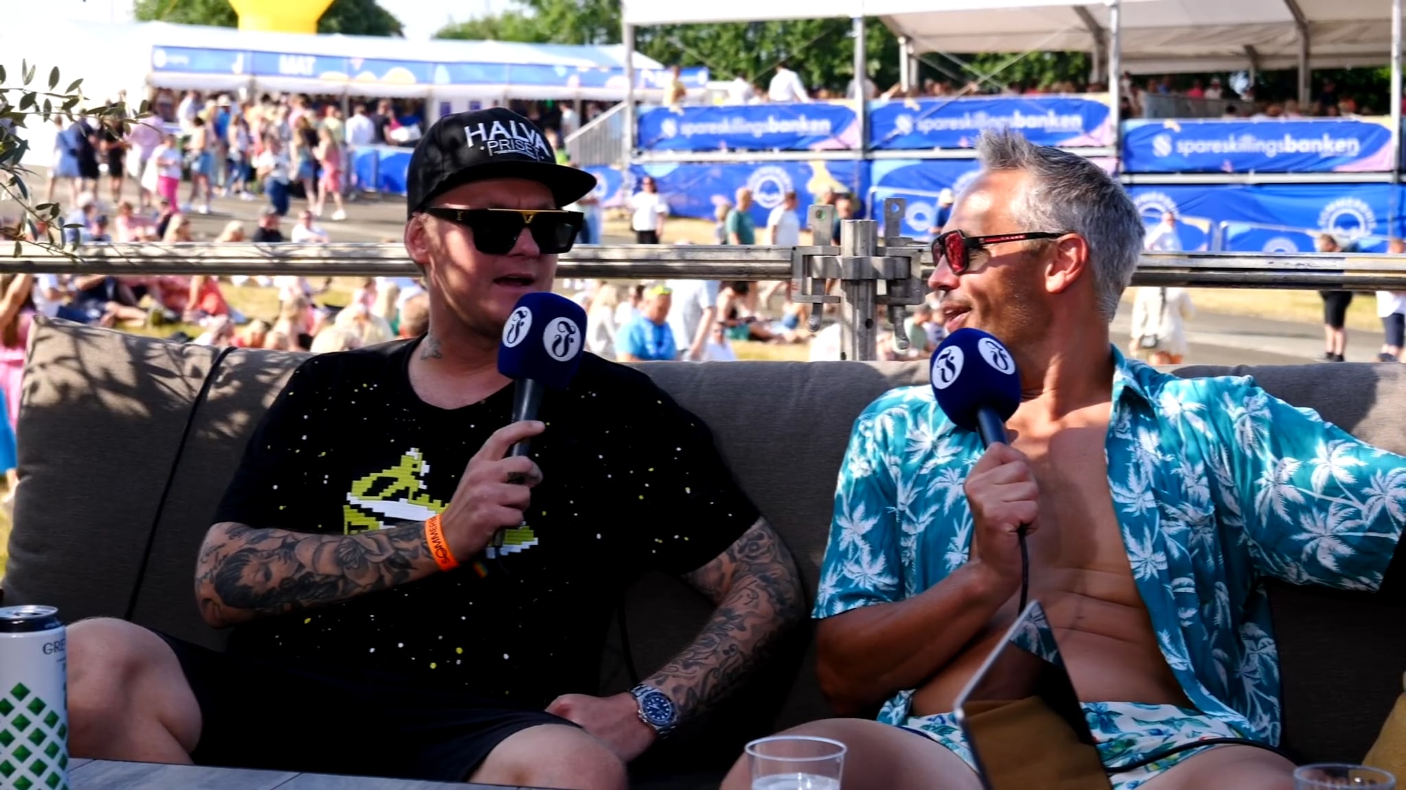 Festivalsjef Heine Strømme og Petter Katastrofe (Halva priset)