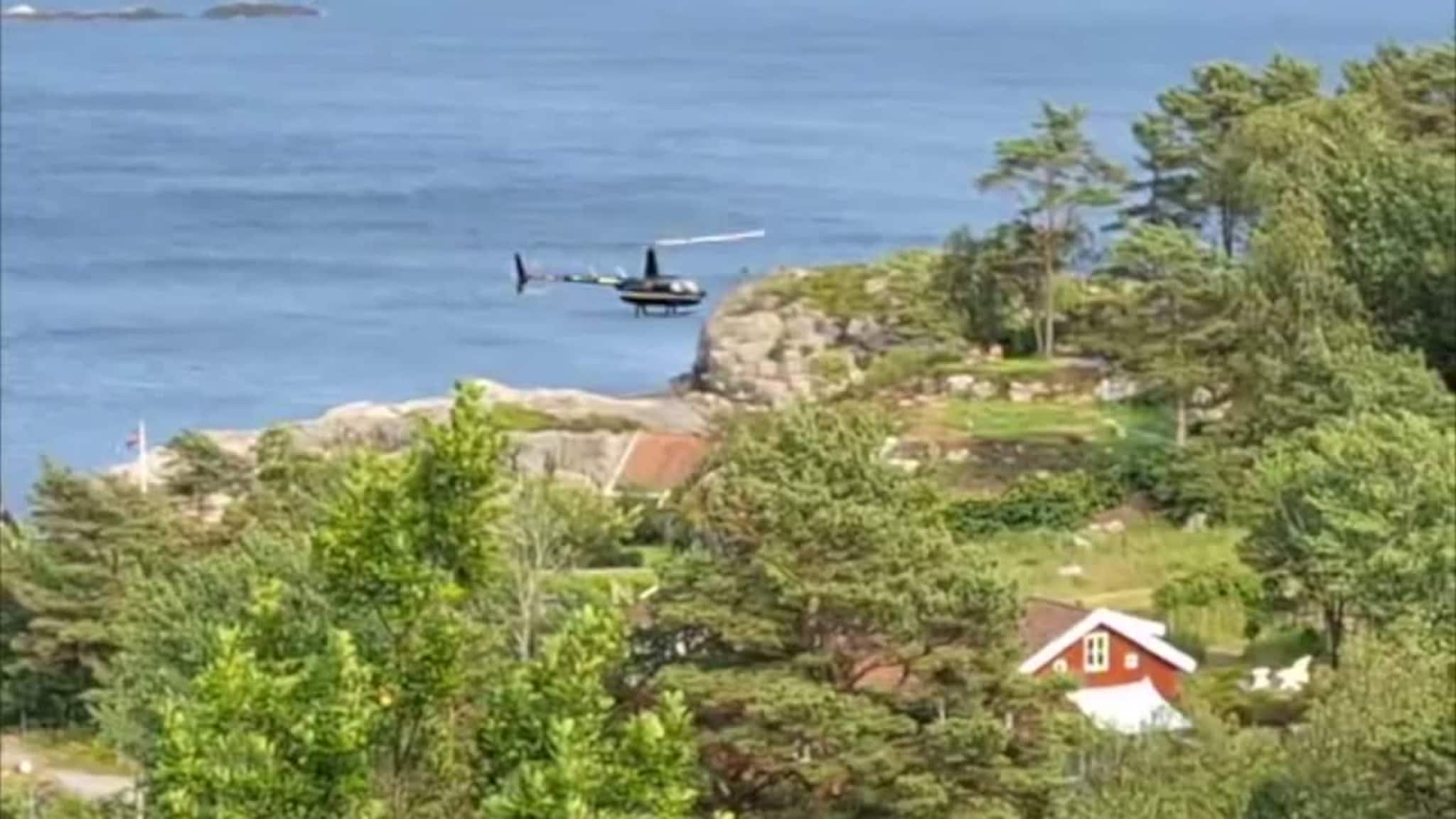 Her lander milliardæren med helikopter på hytta