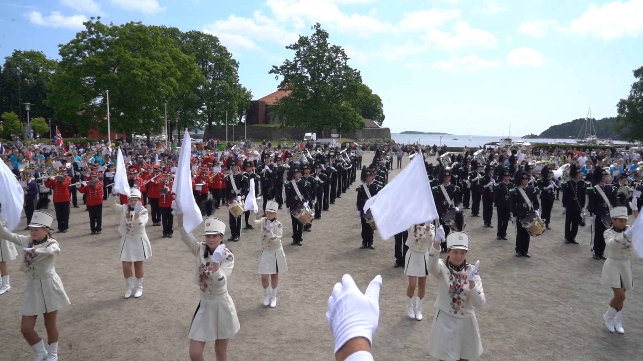 Kongens garde på tresset i Kristiansand