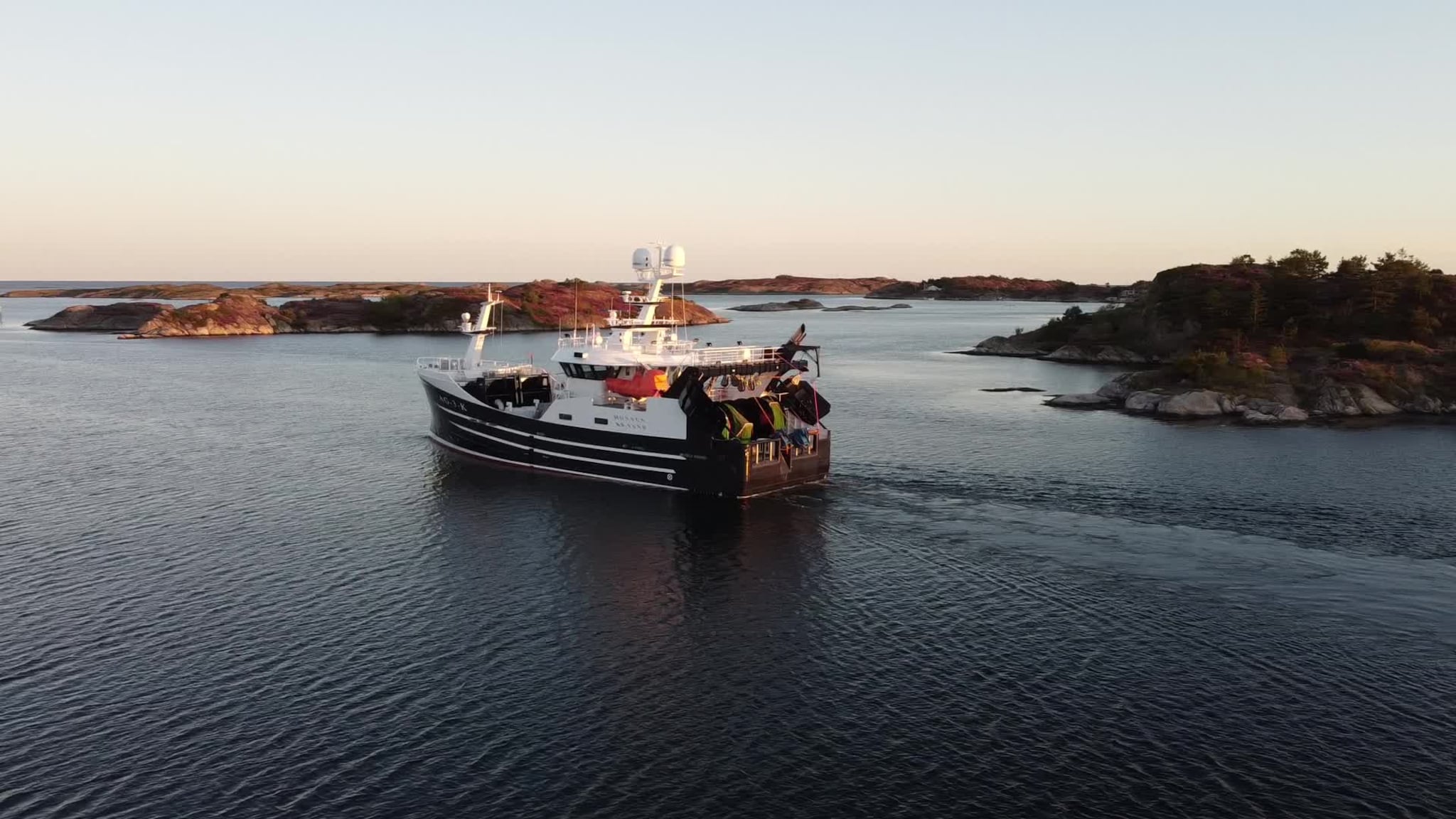 Nye Monsun på vei ut på sin første fisketur