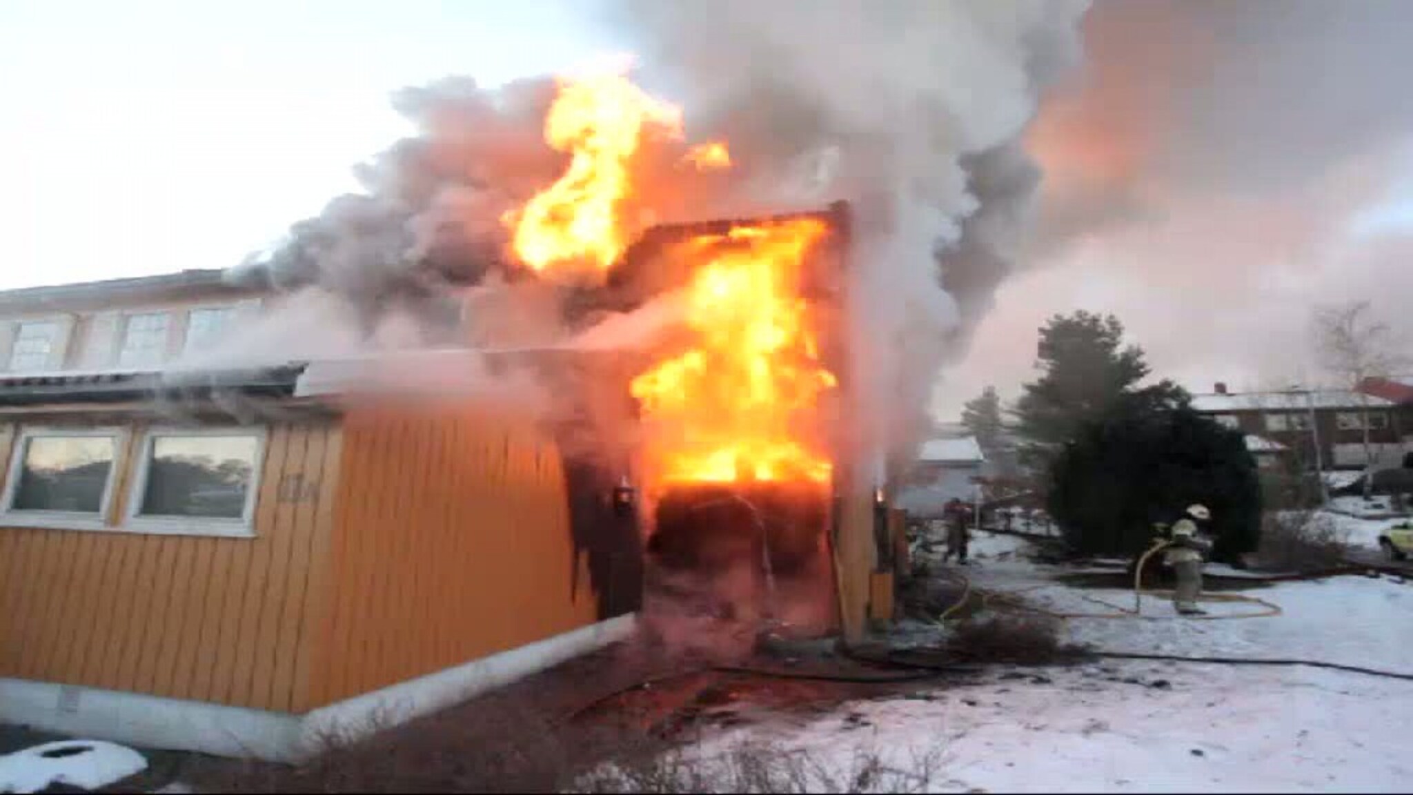 Boligbrann i Hegglia