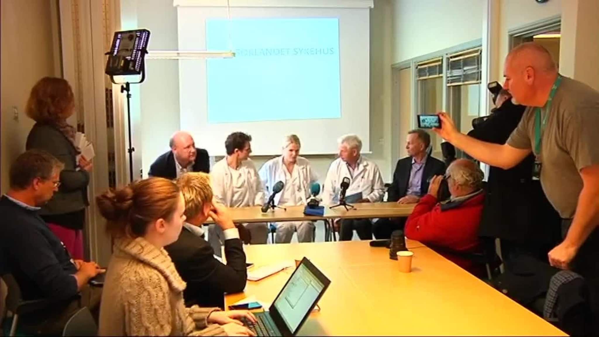 Se hele pressekonferansen fra Sørlandet sykehus her