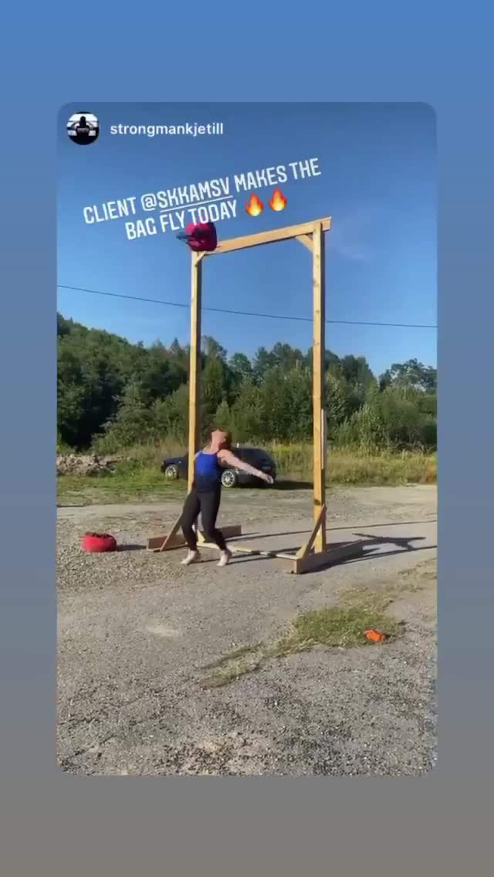 Silje Kamsvåg tester styrken før stevnet