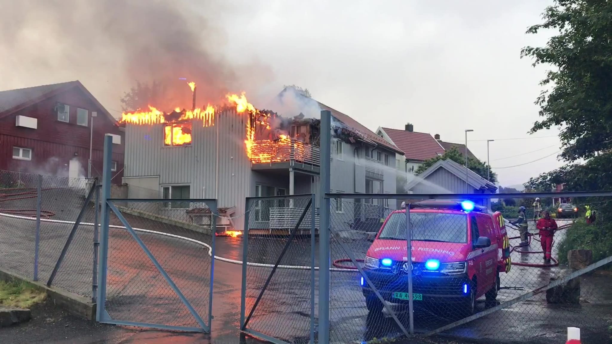 Firemannsbolig i full fyr