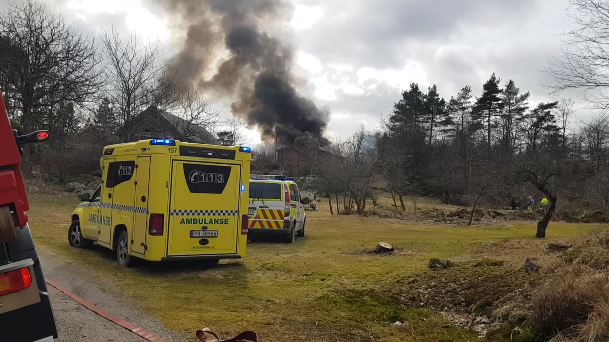 Hyttebrann i Mandal