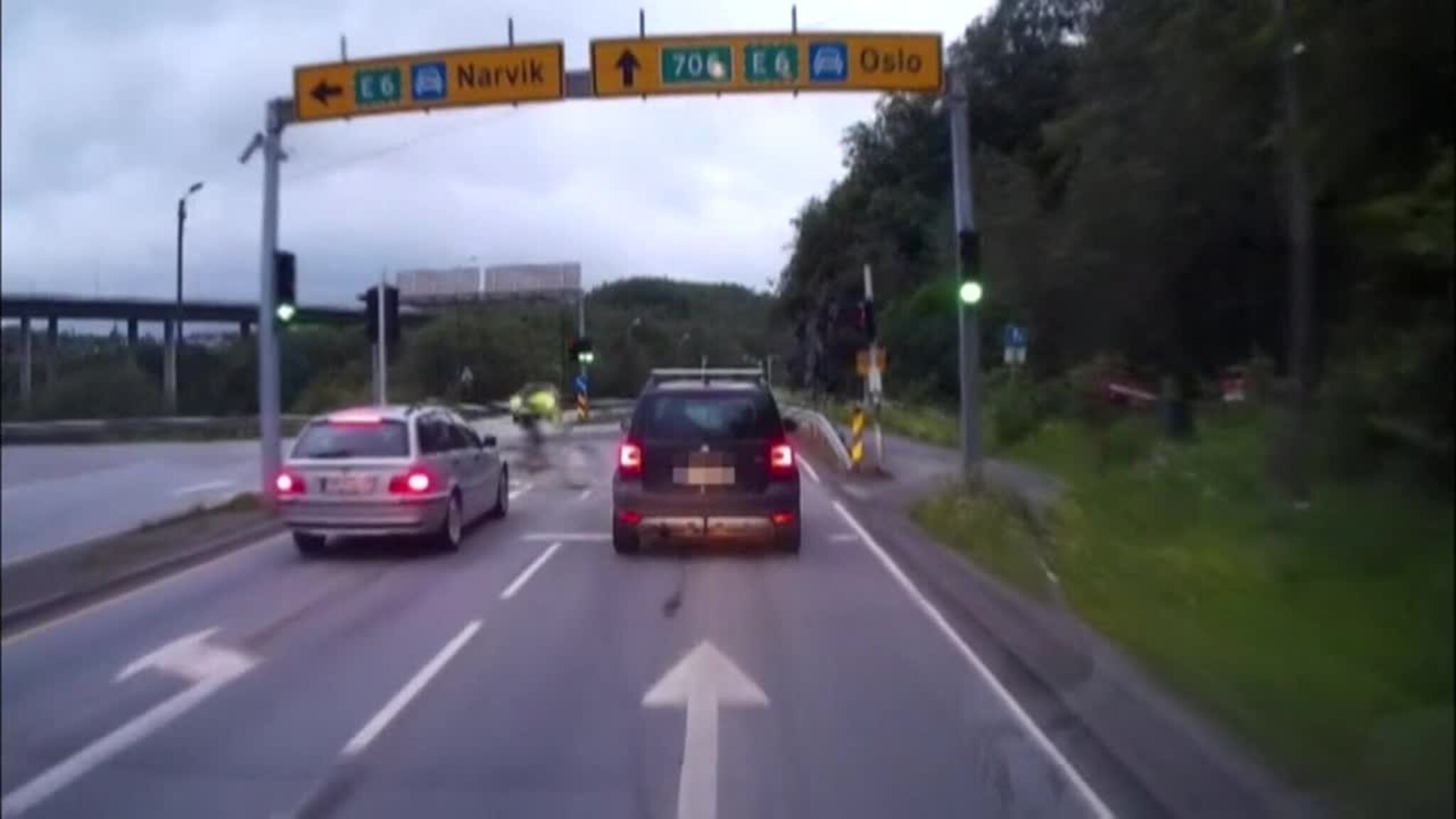 Sykler på rødt - så smeller det