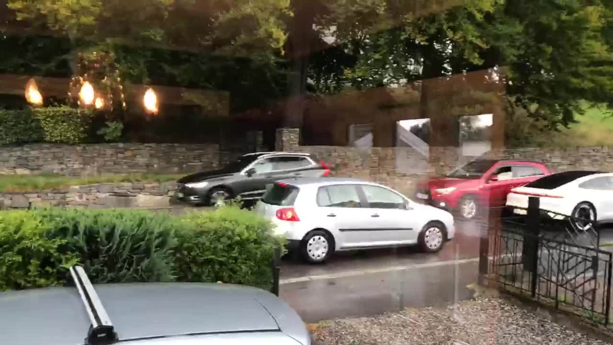 Trafikkaos på Gimleveien i Kristiansand.