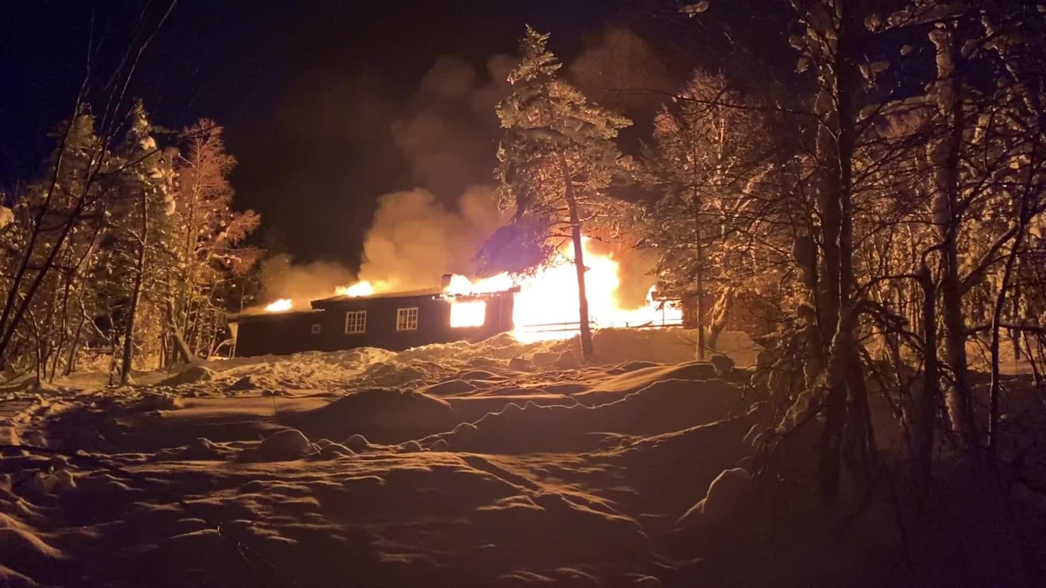 Hyttebrann på Bortelid