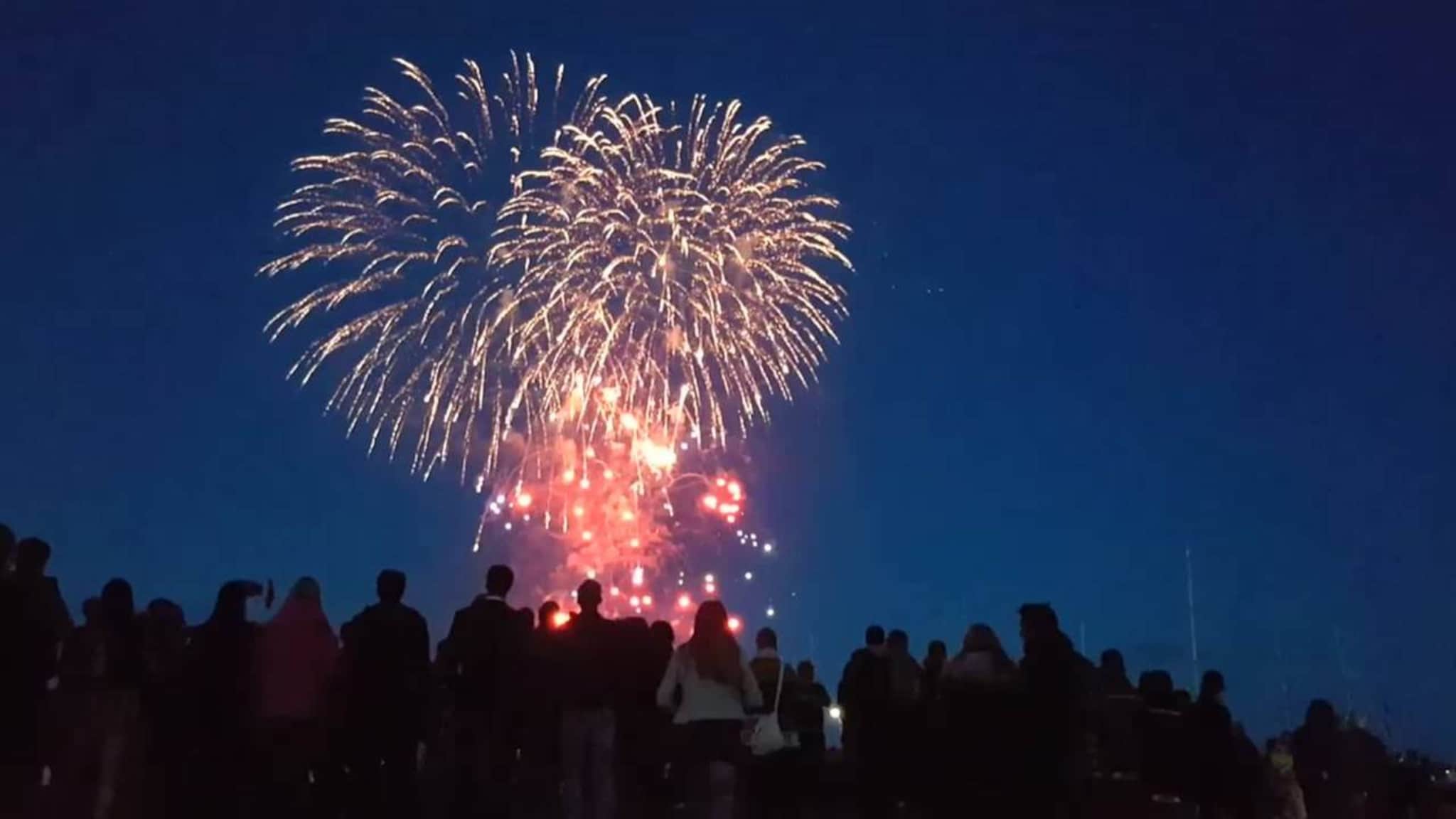 Se video fra 17. mai-fyrverkeriet