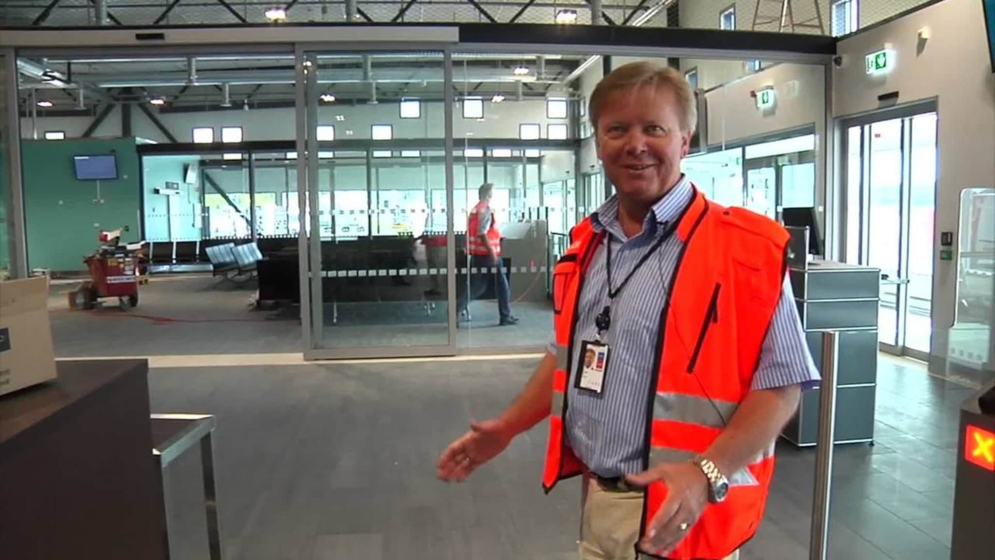 Bli med på omvisning i den nye utenlandsterminalen på Kjevik