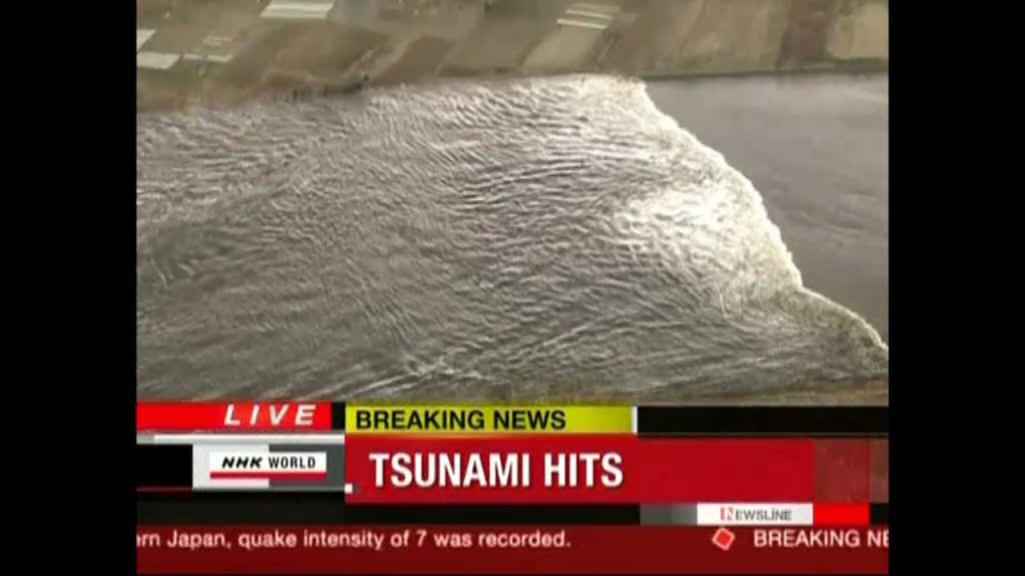 Her treffer tsunamien land