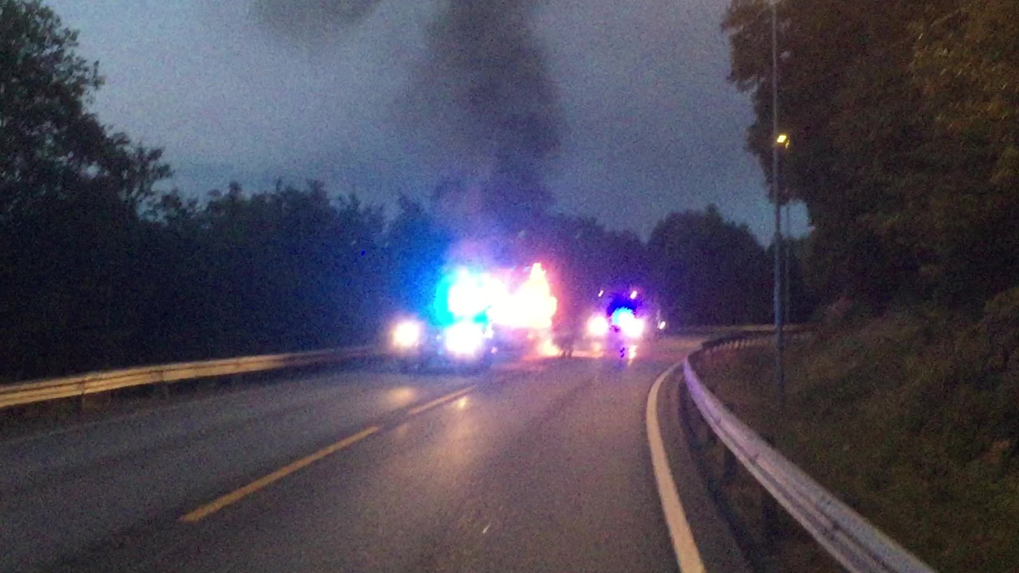 Bilbrann på E 39