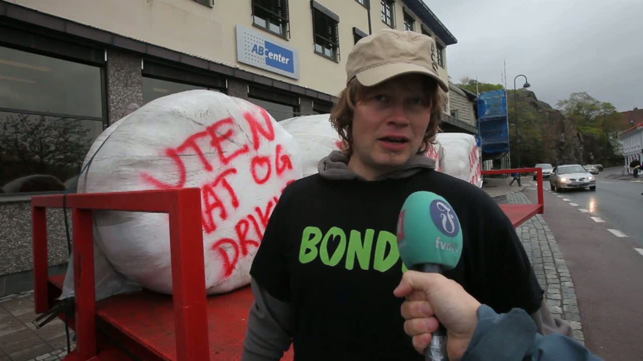 Bøndene protesterte