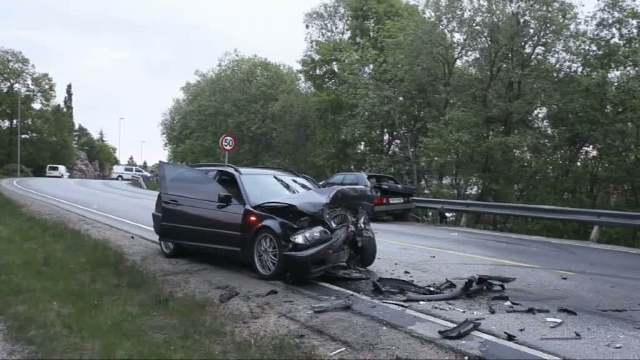 Trafikkulykke på Ålefjærveien