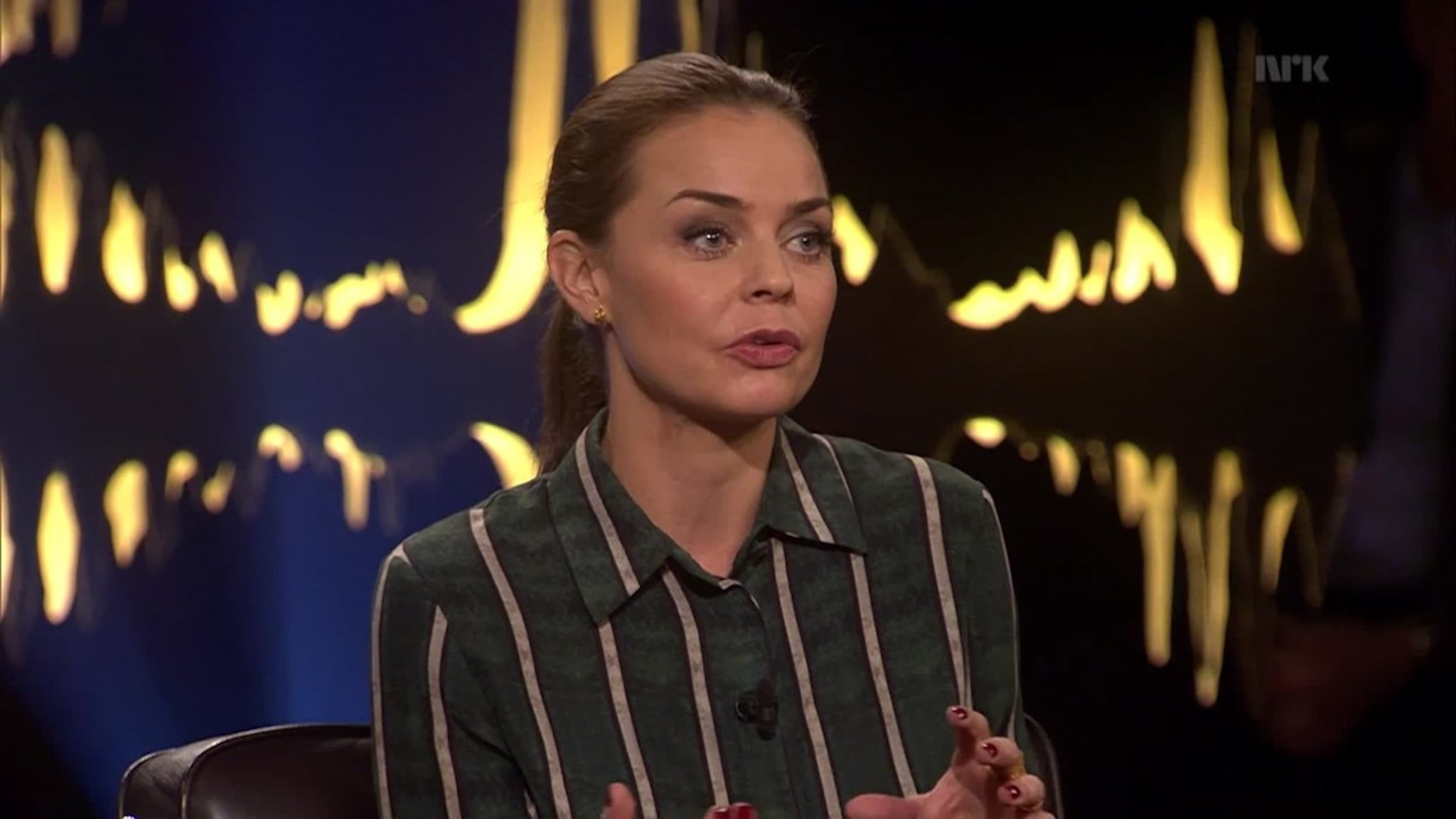 Agnes Kittelsen snakker om oppvekstenpå Skavlan