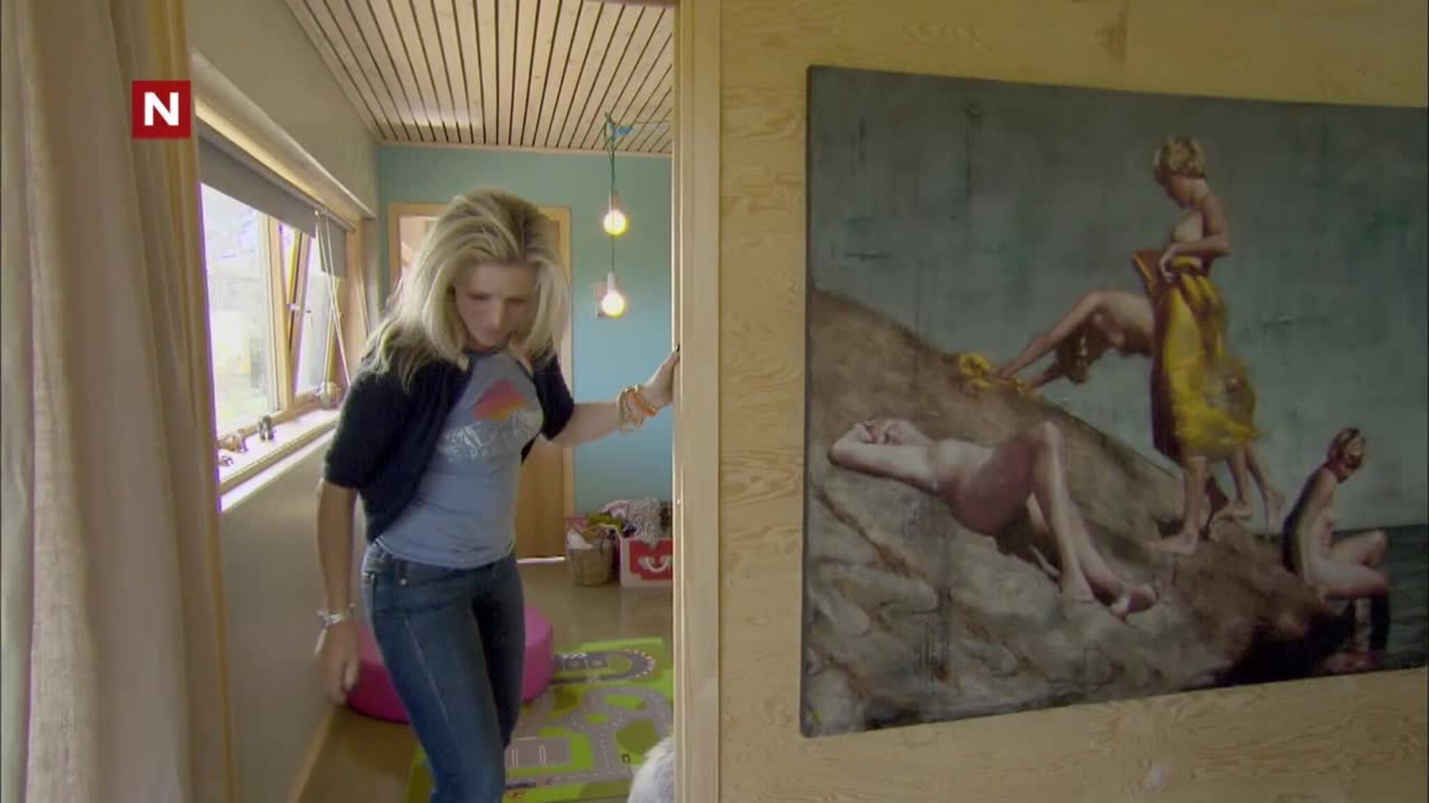 Her får Belinda Bjerke besøk av TVNorge