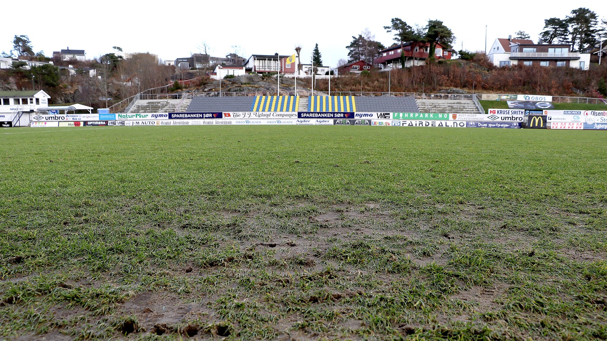 - Forholdene på banen er overraskende bra