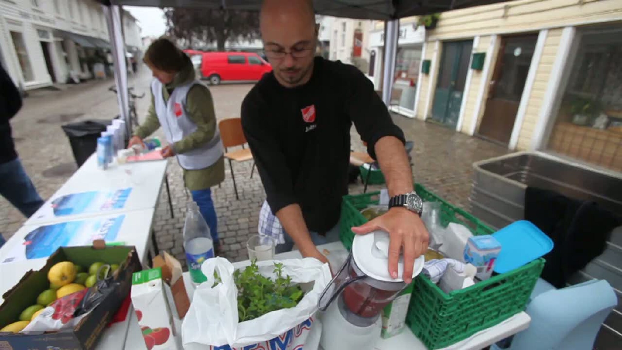 Alkoholfritt på torvet i Mandal