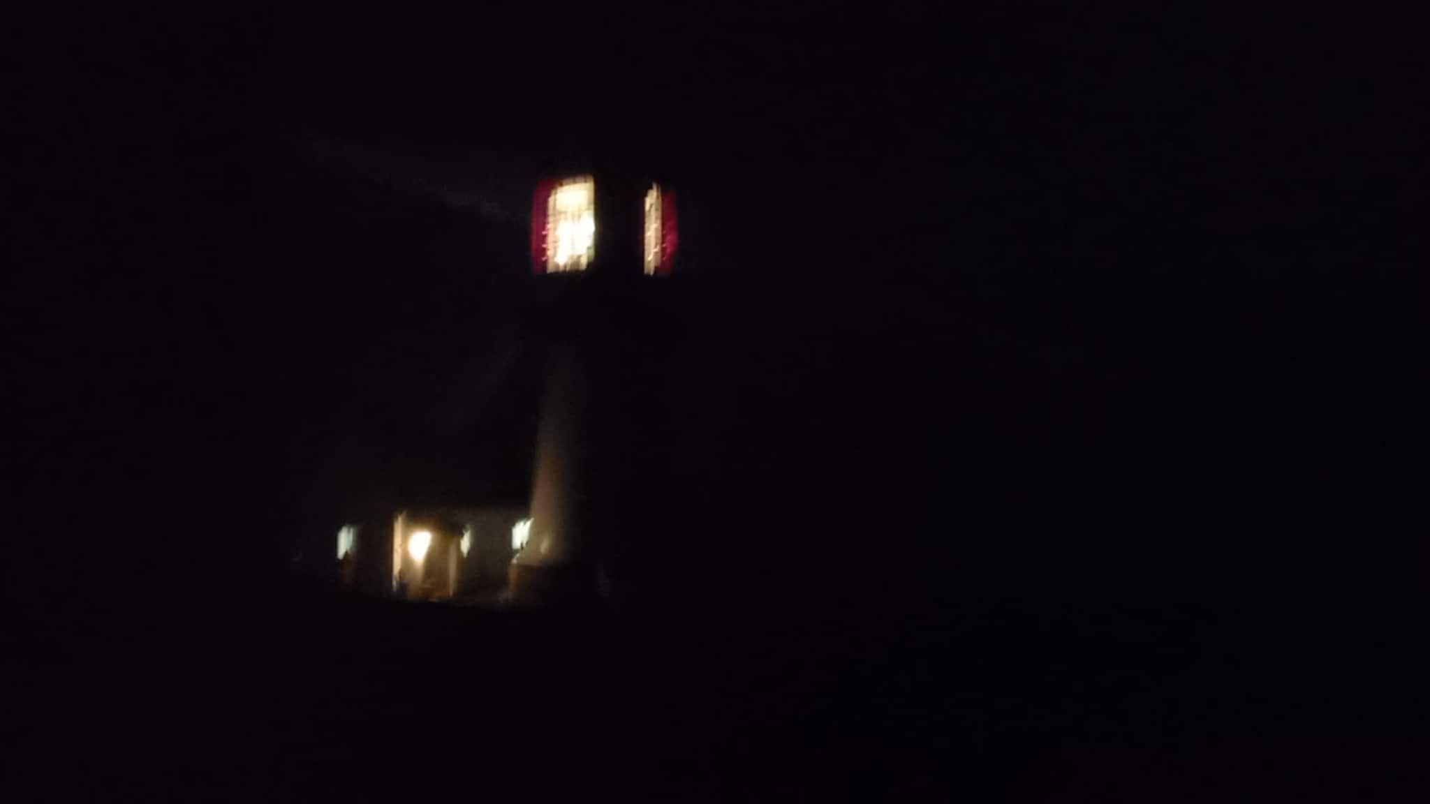 Storm på Lindesnes fyr