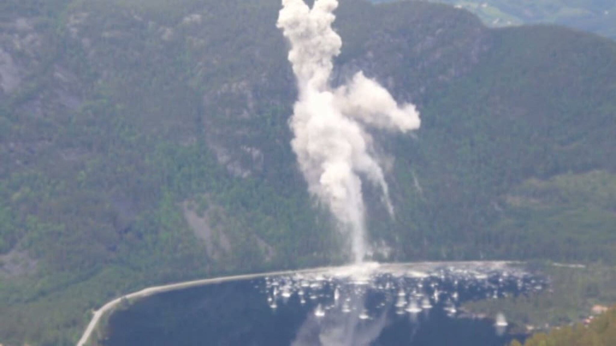 Sprengning i Bygland