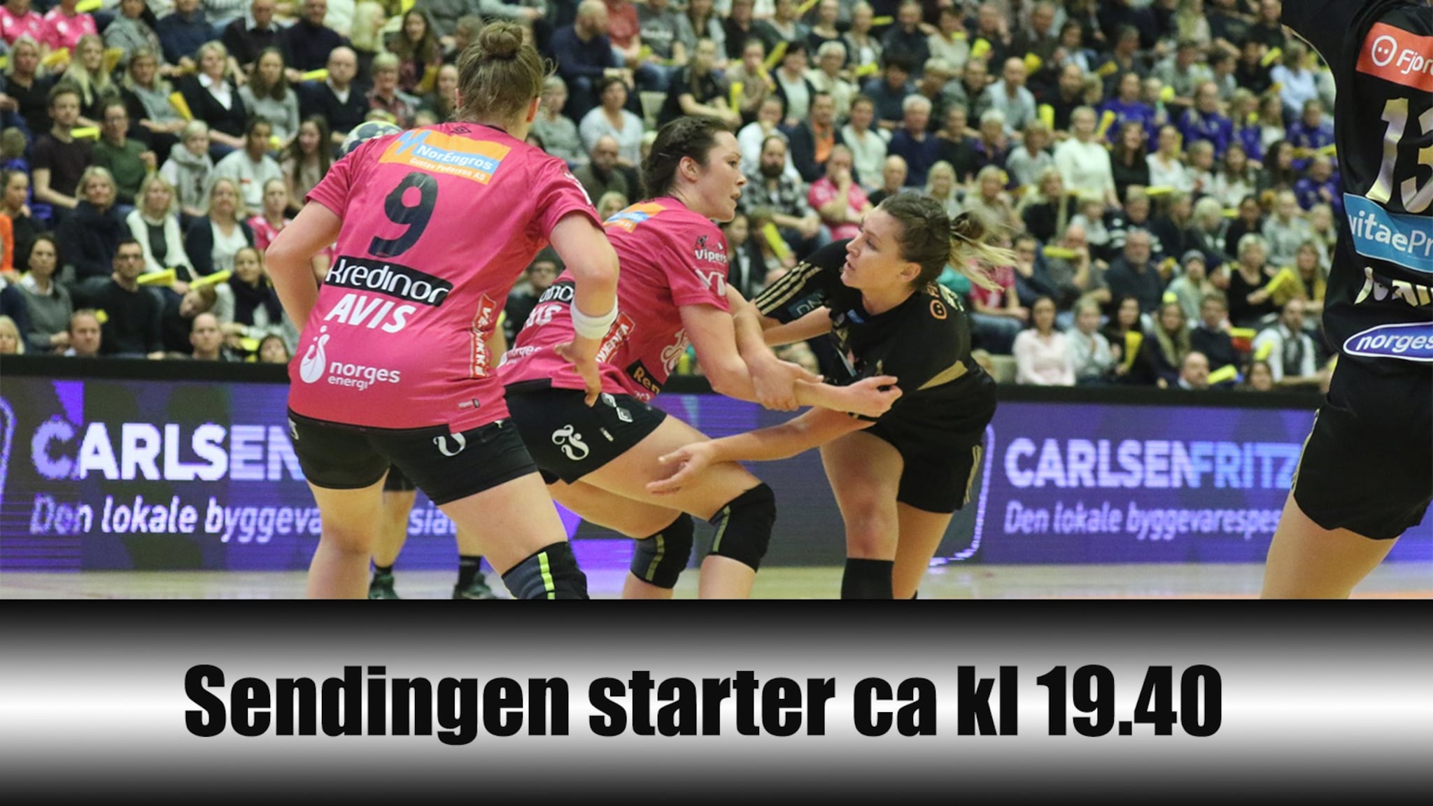 Se vår live-sending før Vipers-Larvik