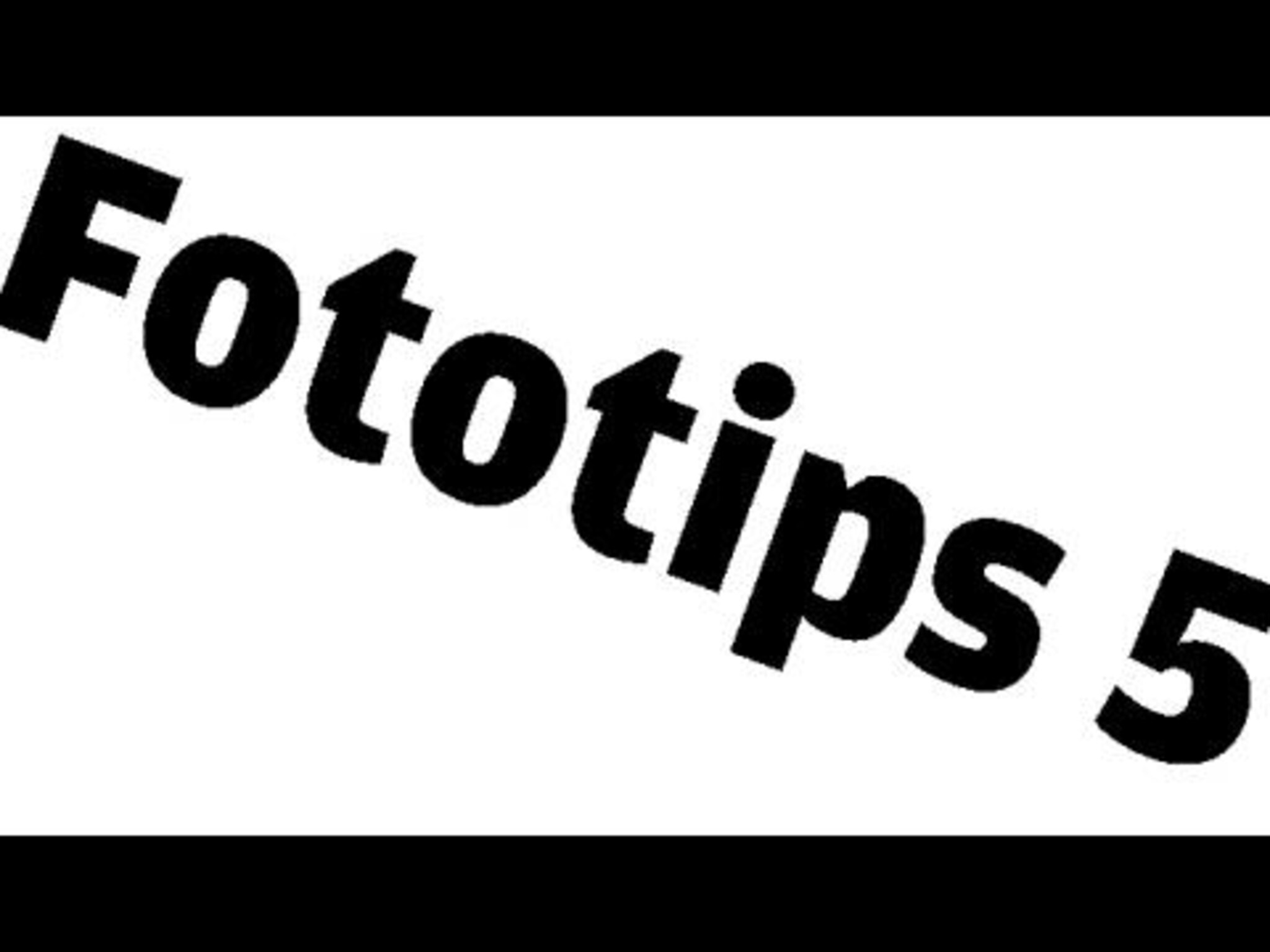 Fototips nr. 5 embedda