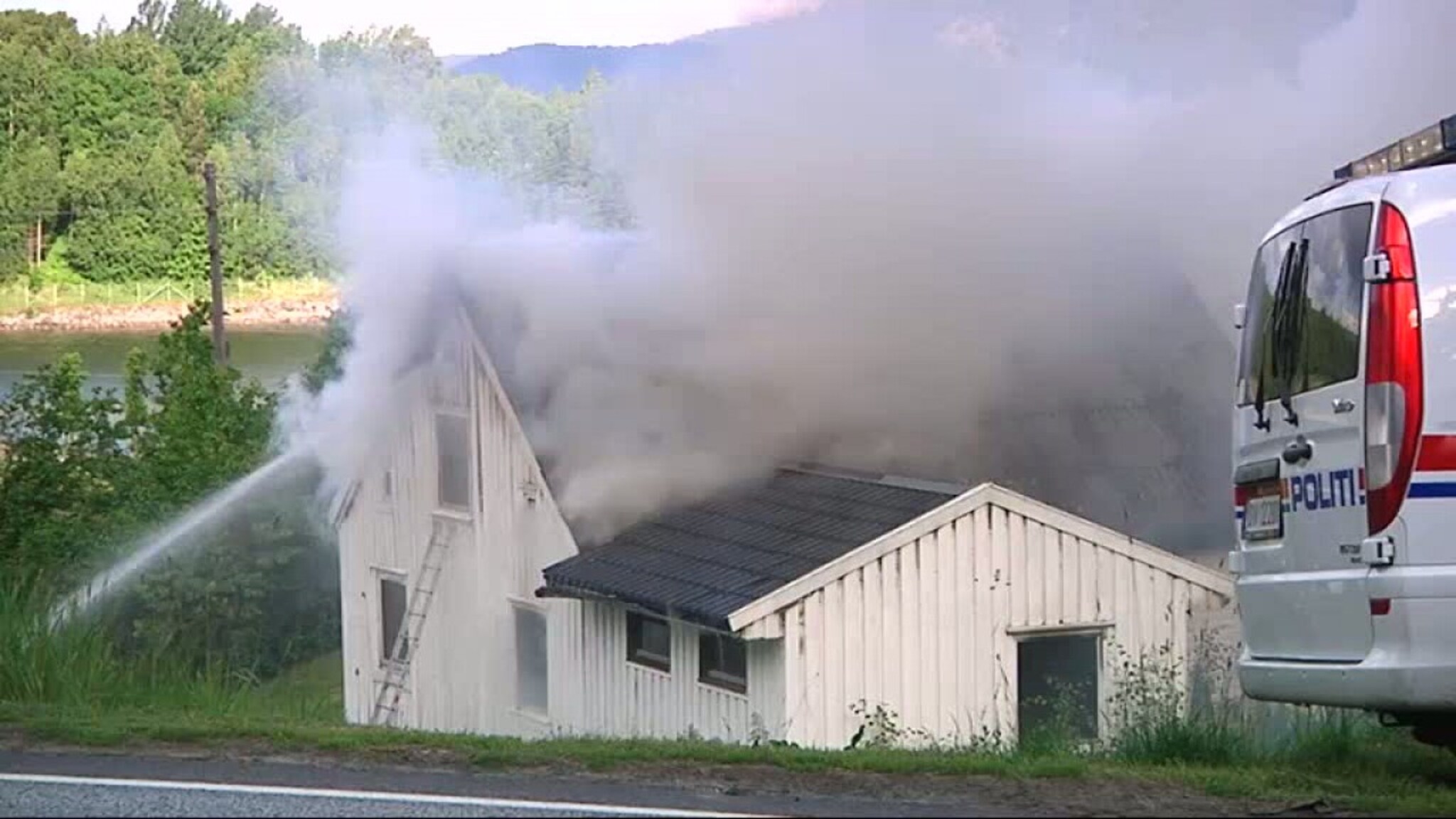 Husbrann i Topdalsveien
