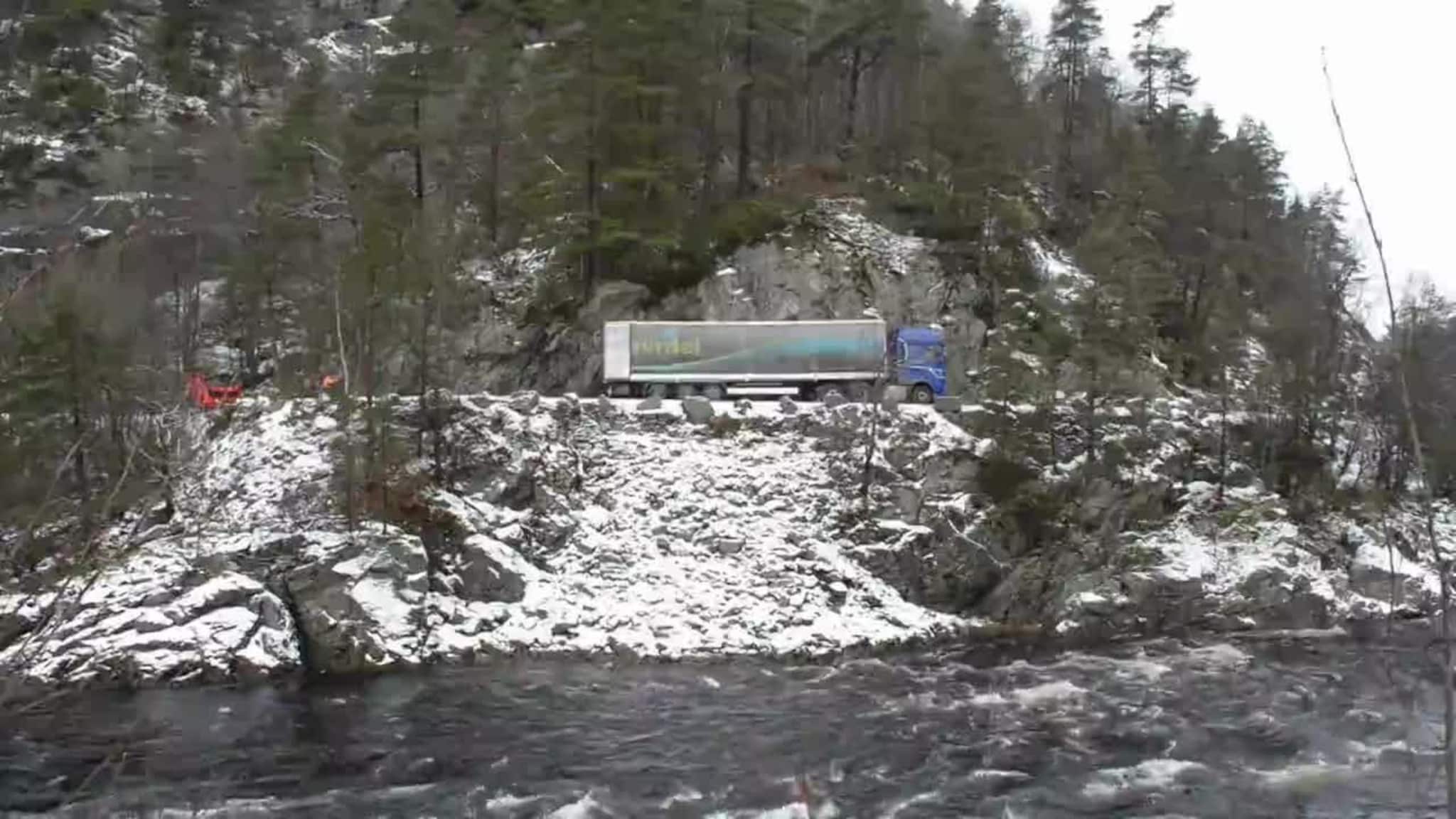 Her blir vogntoget berget