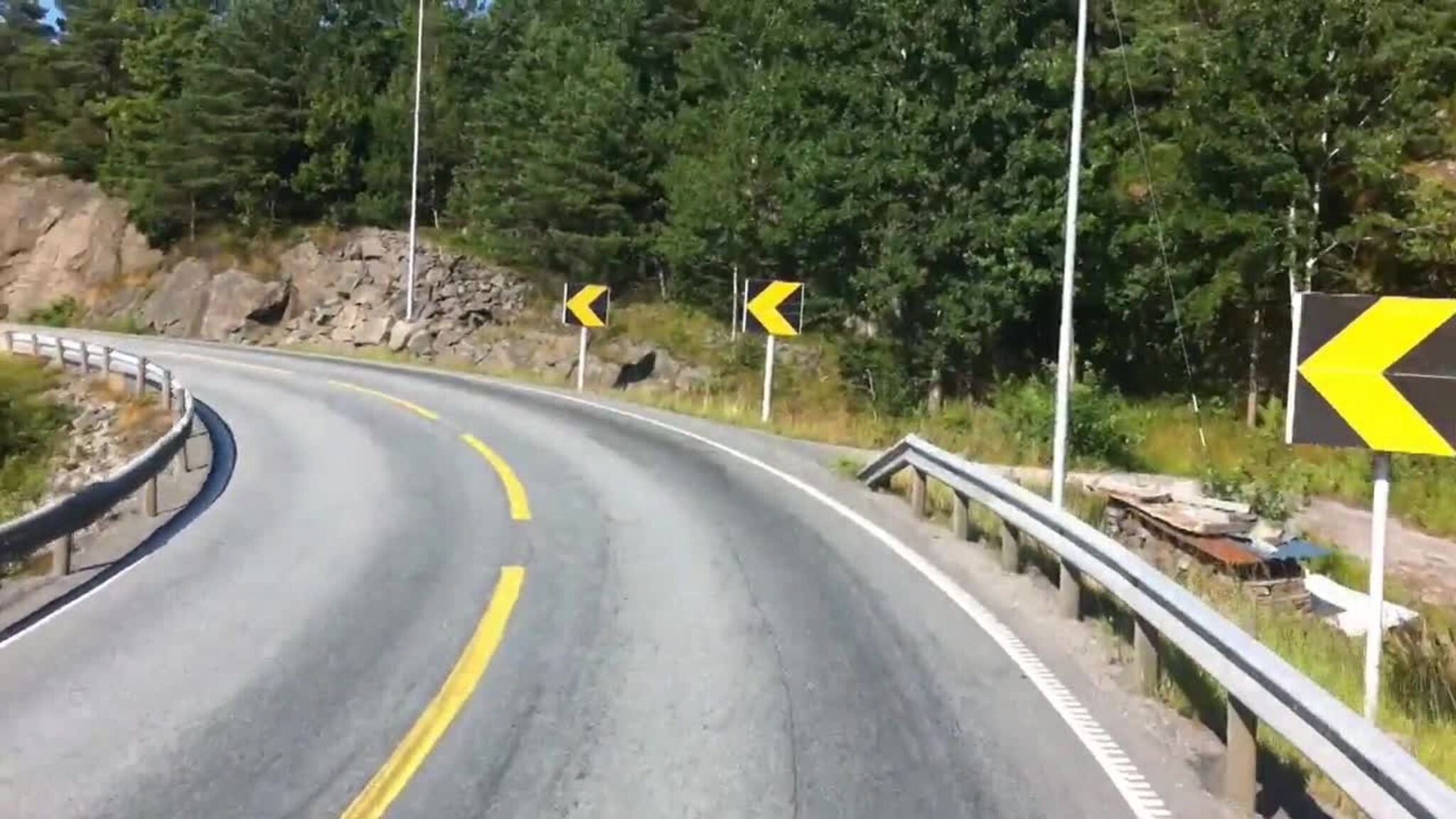 Se Valand-svingene fra tungtrafikkens synsvinkel