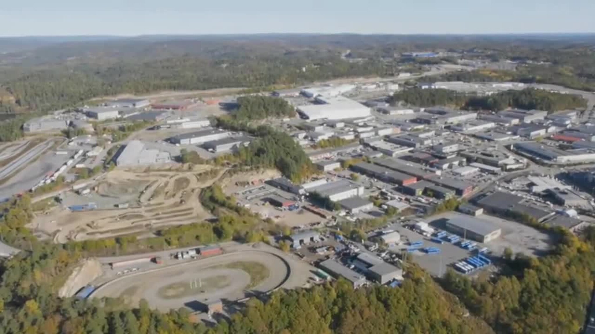 Se nye Sørlandssenteret fra lufta
