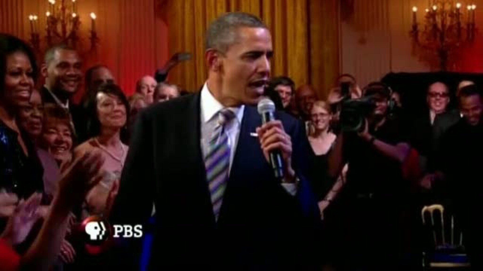 Se Barrack Obama sing the blues