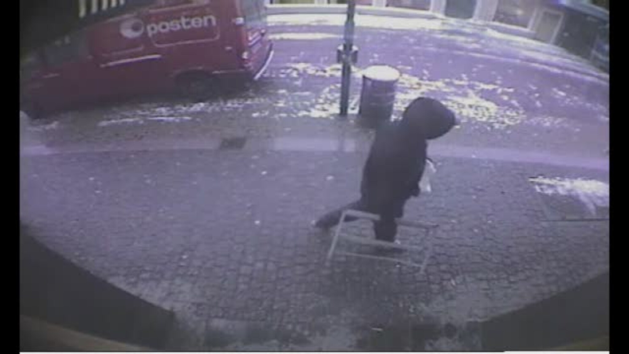 Overvåkningsvideo av klokkeranerne