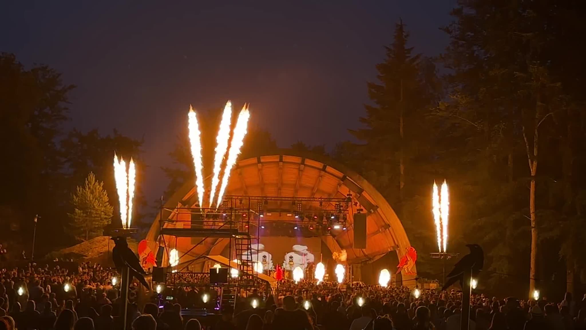 Pyro sceneshow Highasakite Ravnedalen