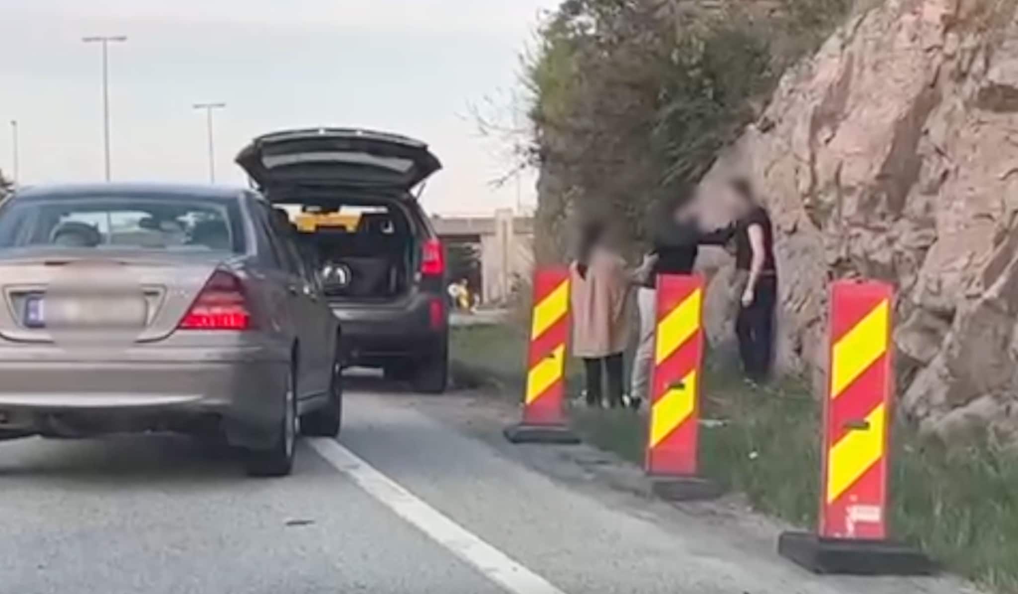 Slagsmål på E 18