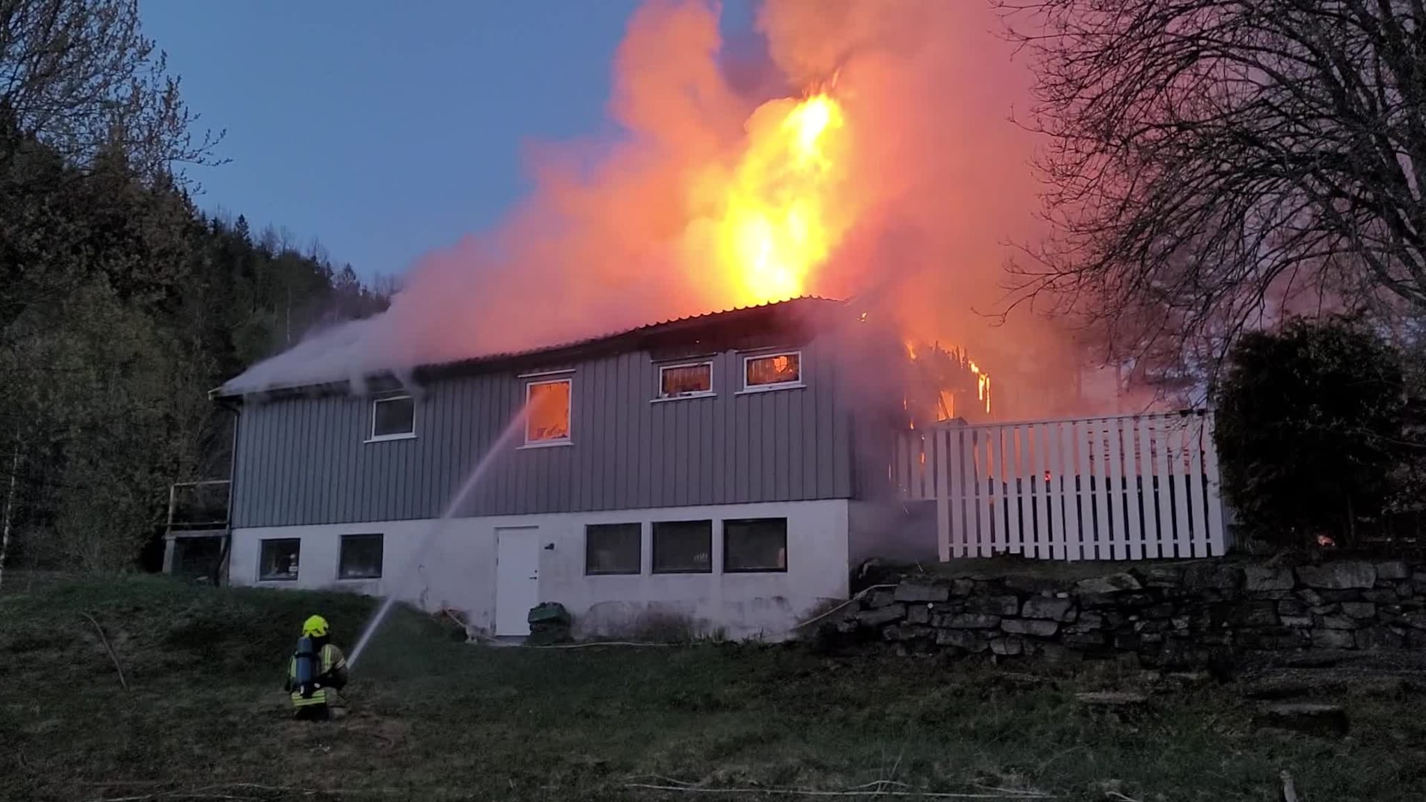 Boligbrann i Risør