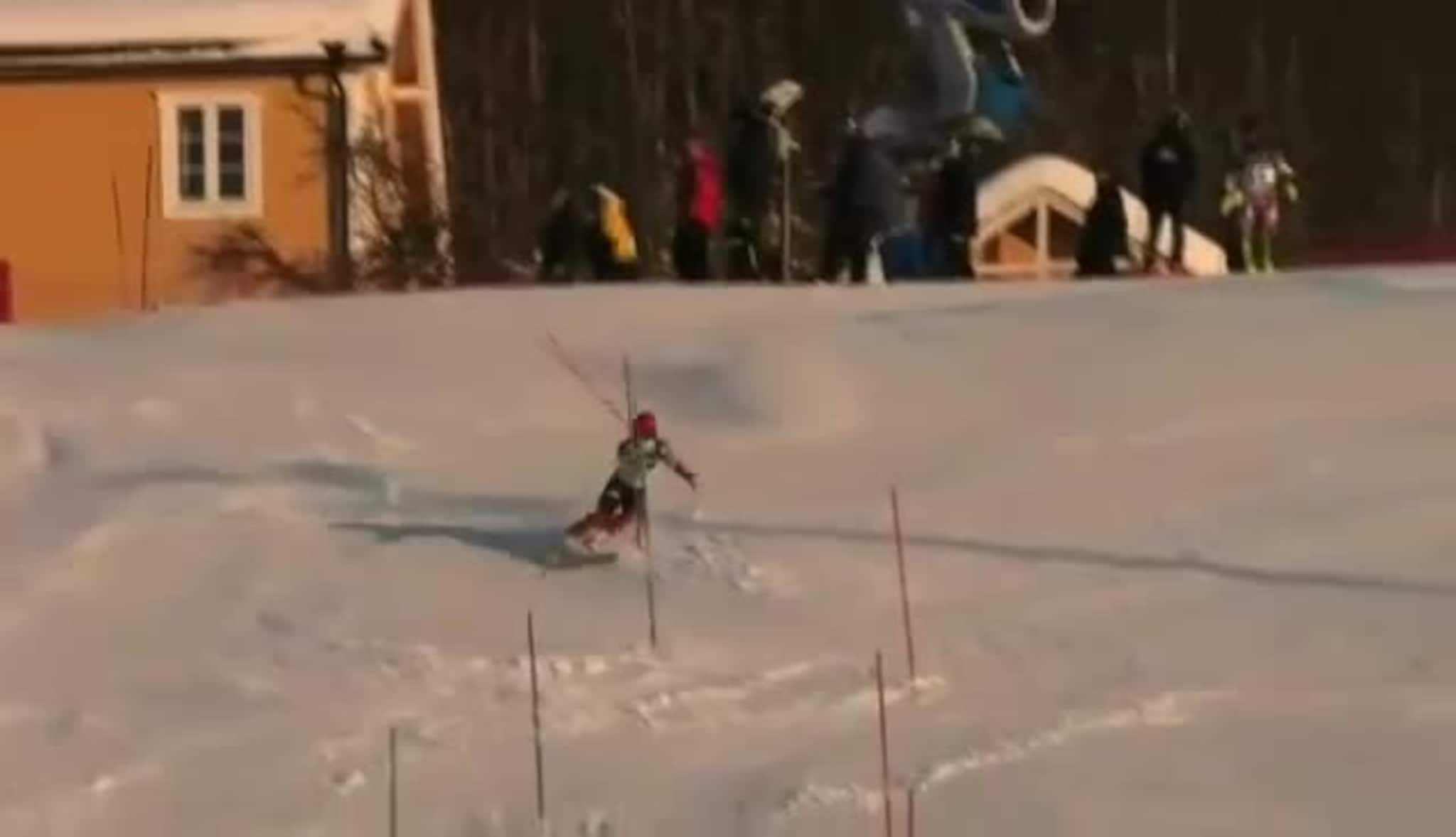 Jarl Emil Sørensen i aksjon i junior-NM 2