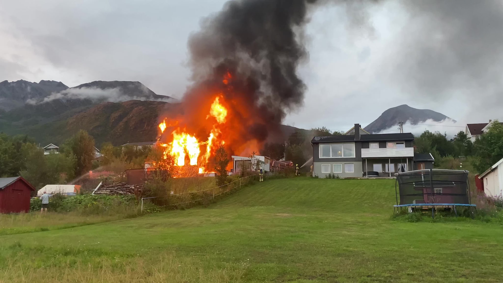 Husbrann i Oksfjord