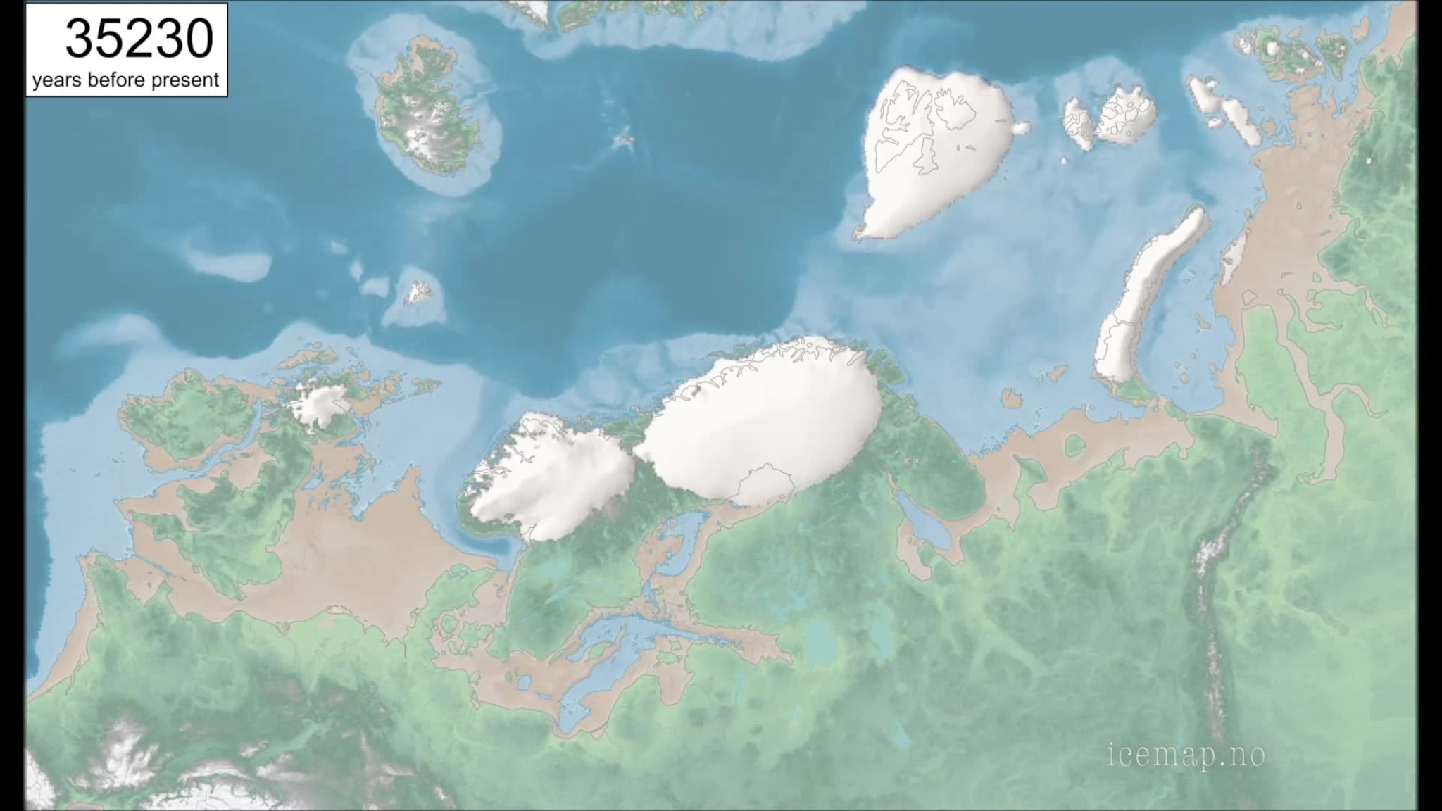Se hvordan klimaet i Norge endret seg gjennom istiden