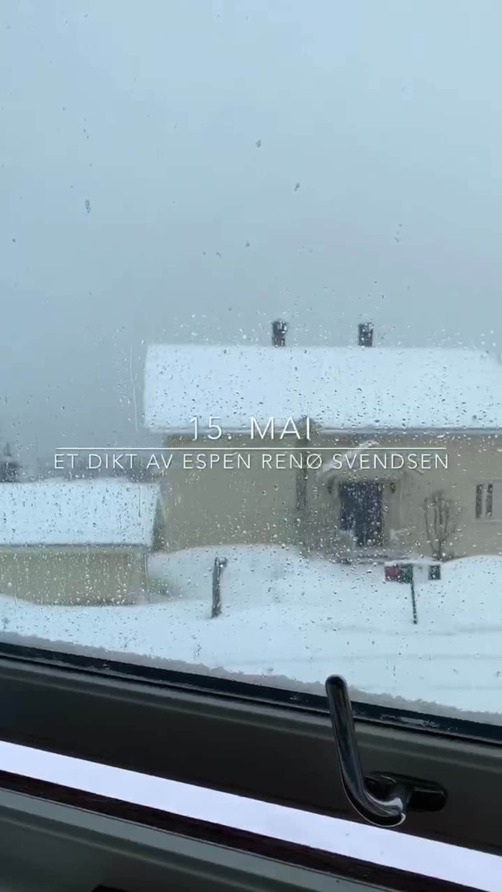 HT-skuespilleren kjente poesien bruse i ham da han våknet til 20 centimeter nysnø: Hør det rasende diktet her