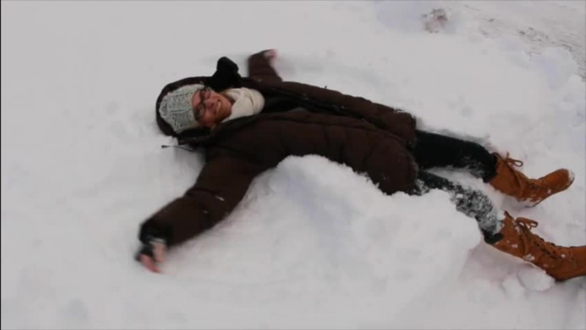 Endelig en meter snø!
