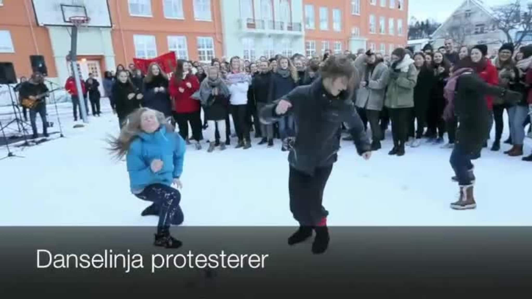 Danselinja protesterer