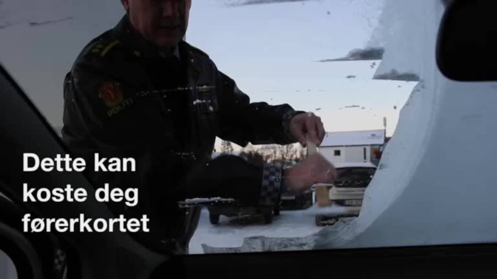 Dårlig skraping kan koste deg førerkortet