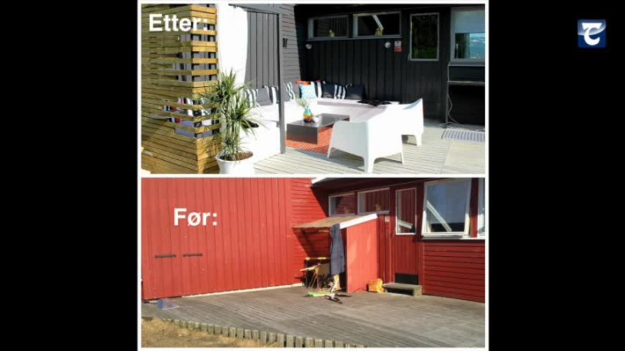 Se huset før og etter oppussingen!