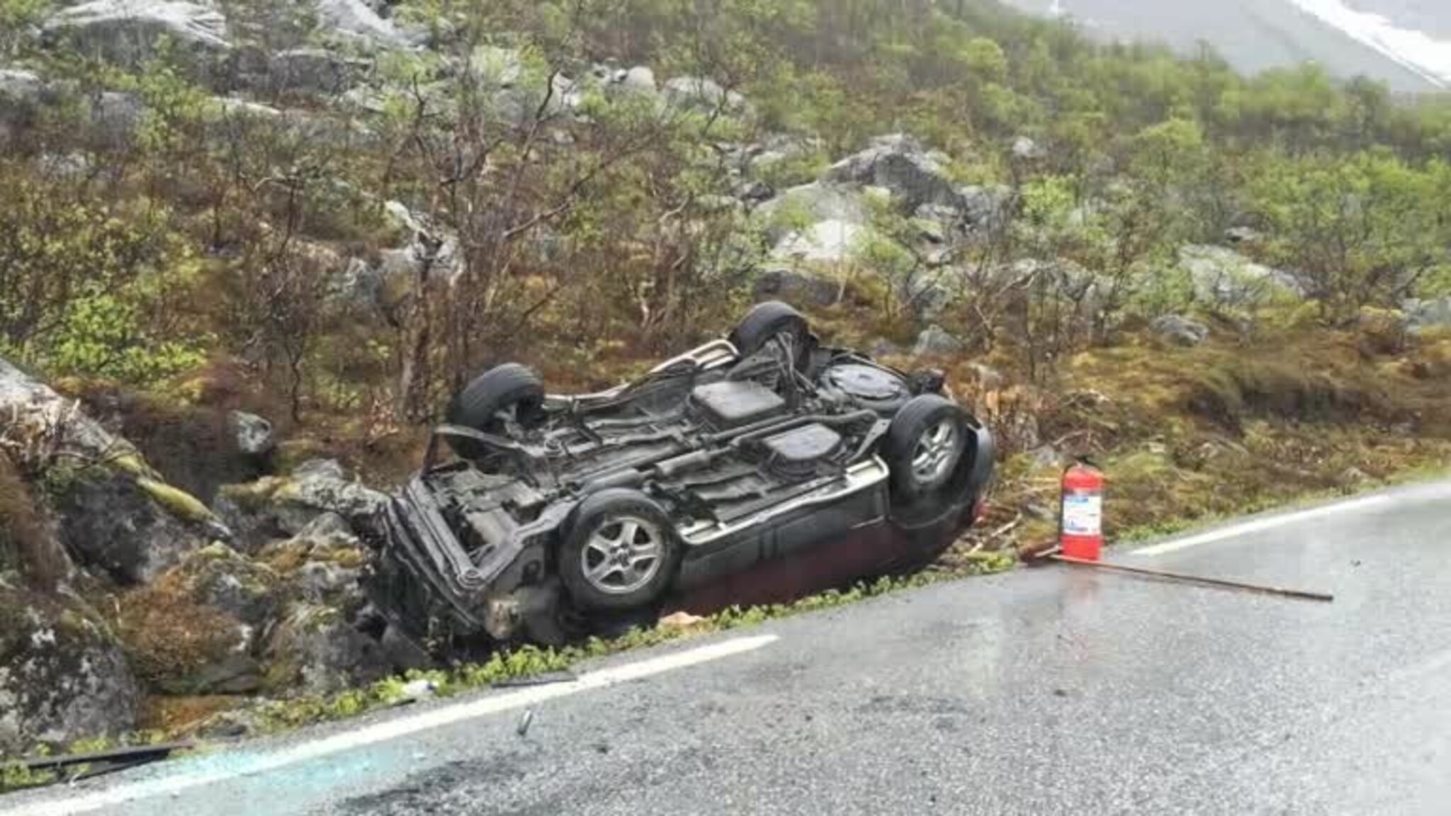En person alvorlig skadd etter ei trafikkulykke