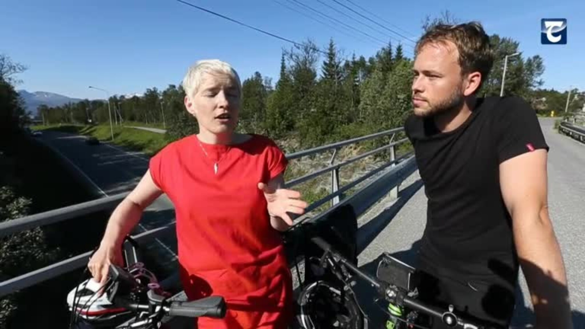 SV sjekket sykkelforholdene i tverrforbindelsen