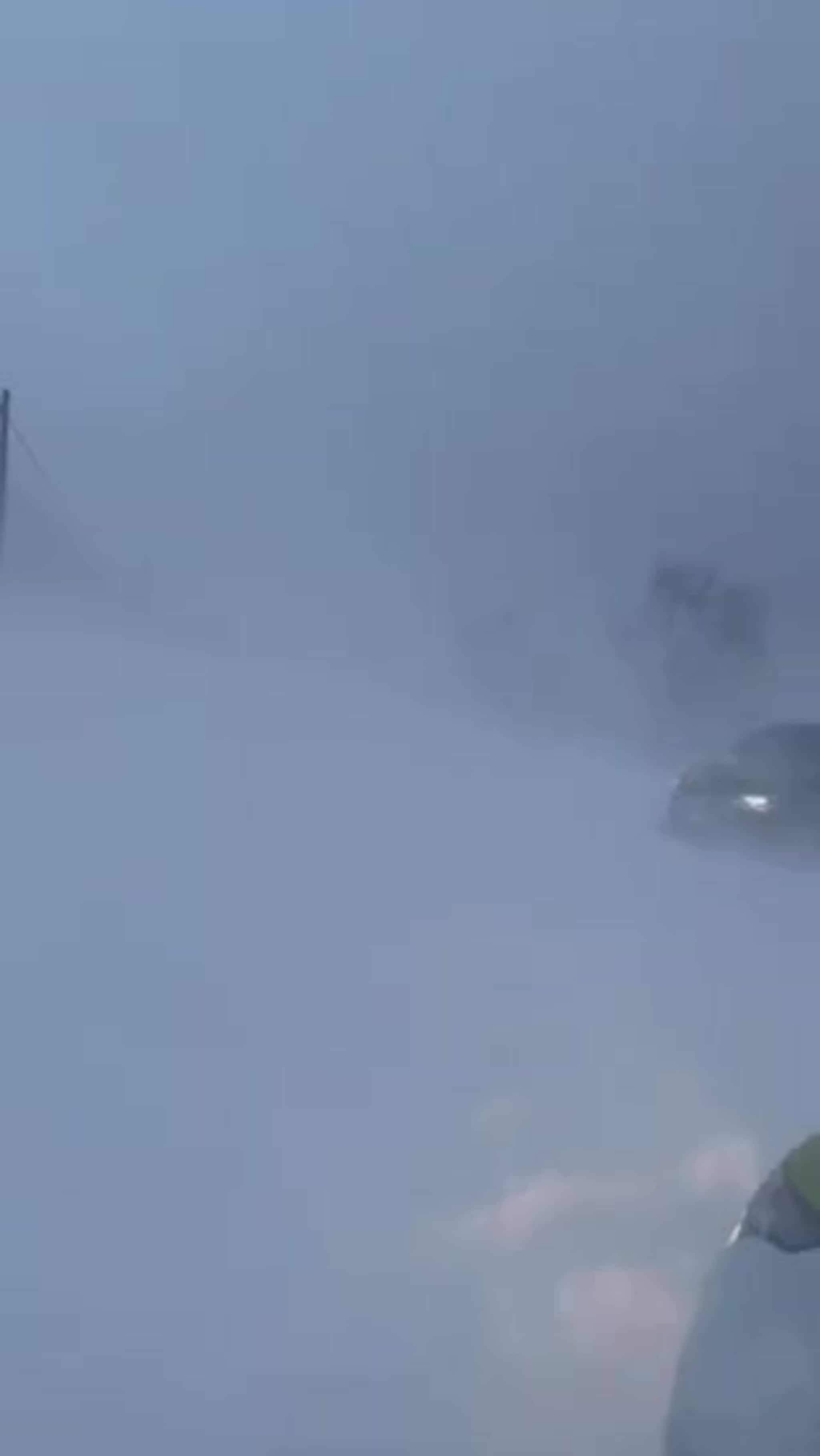 Snøvær på vei til Oldervik